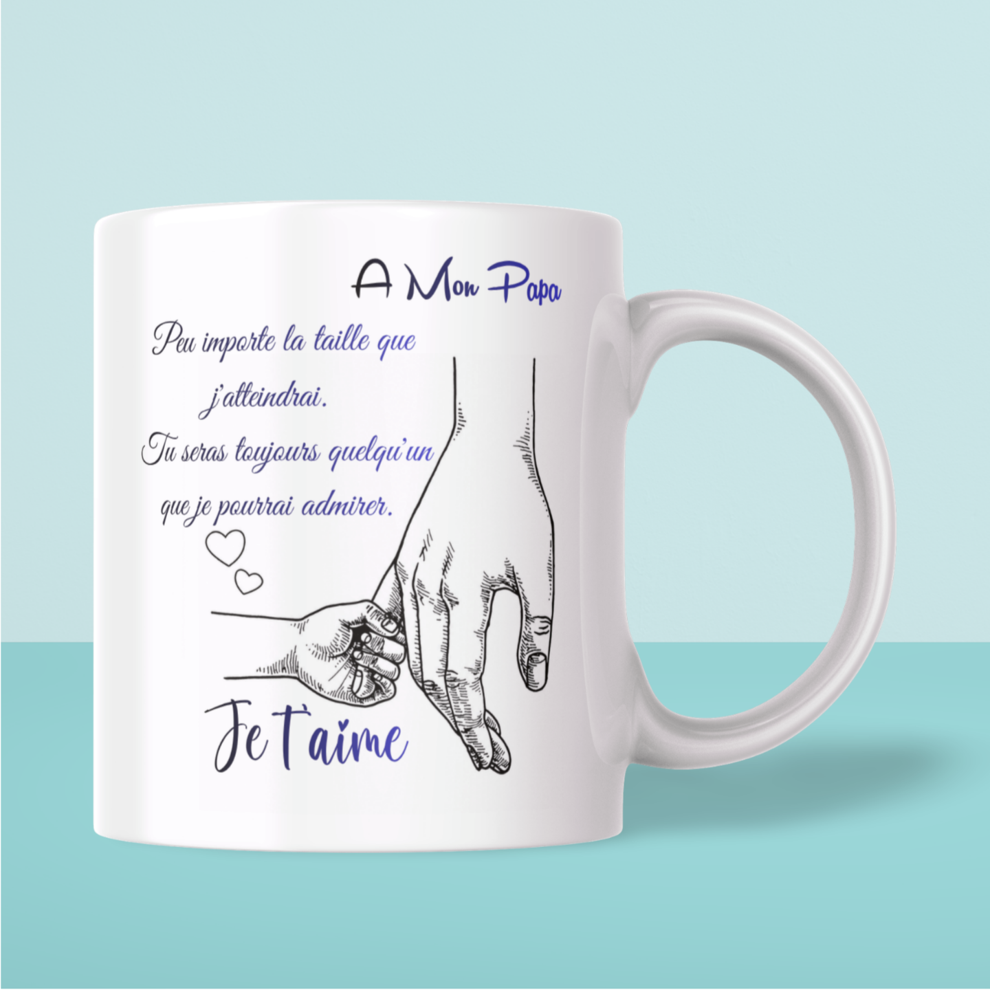 Mug Papa Message Touchant – Cadeau Émotion (A&C My Créa)
