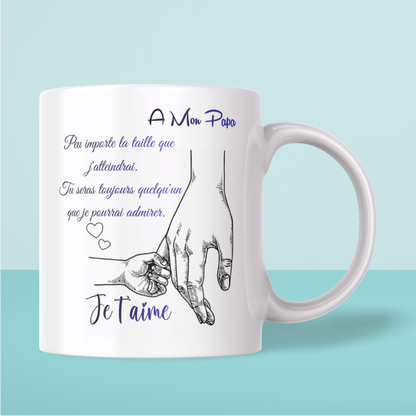 Mug Papa Message Touchant – Cadeau Émotion (A&C My Créa)