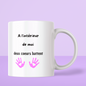 Mug - “À l’intérieur de moi deux cœurs battent” Rose