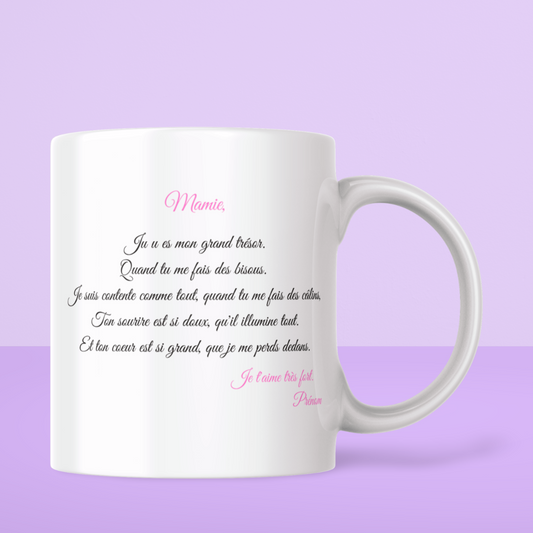 Mug - “Je t’aime mamie”