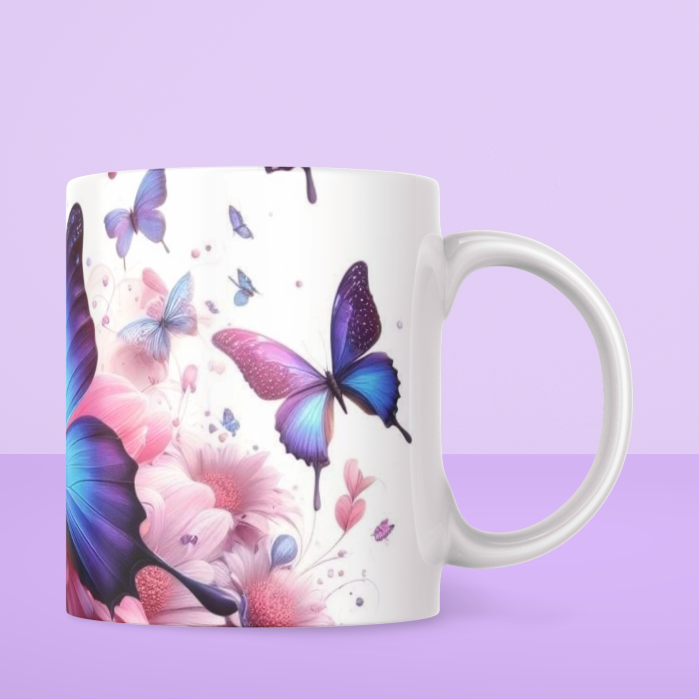 Mug Papillon Fleurs (A&C My Créa)