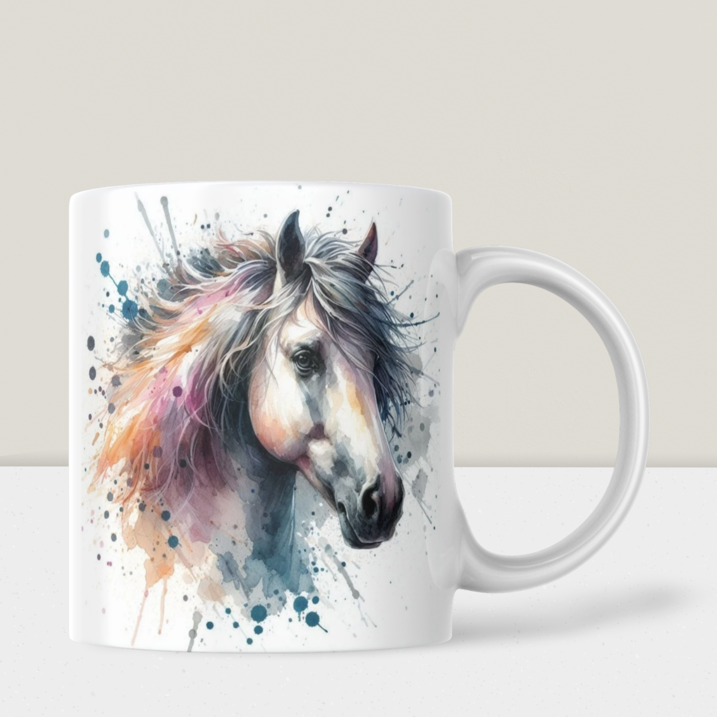 Mug - Cheval artistique et élégant
