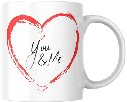 Mug Saint-Valentin "Toi + Moi = ❤️"