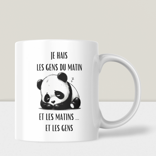 Mug humour - “Je hais les gens du matin” – Humour & douceur