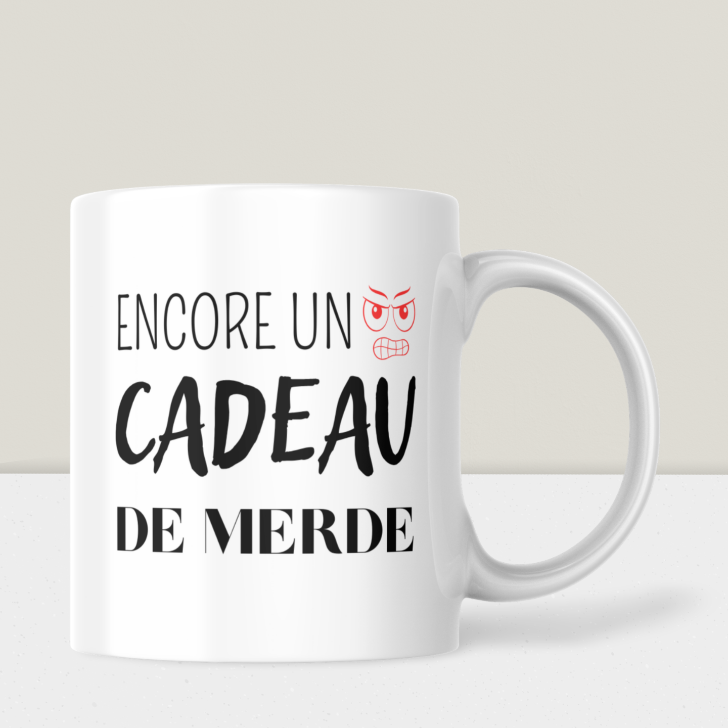Mug humour - « Encore un cadeau de merde »