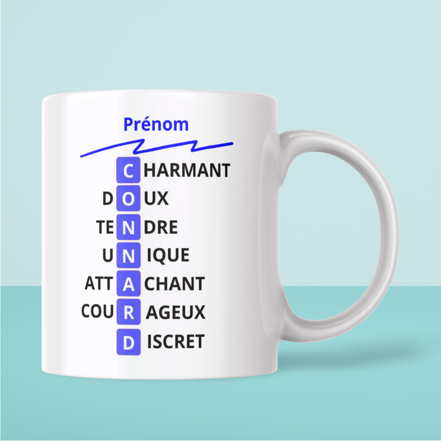 Mug Humoristique Personnalisé Prénom – Cadeau Fun et Original (A&C My Créa)