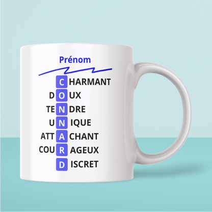 Mug Humoristique Personnalisé Prénom – Cadeau Fun et Original (A&C My Créa)