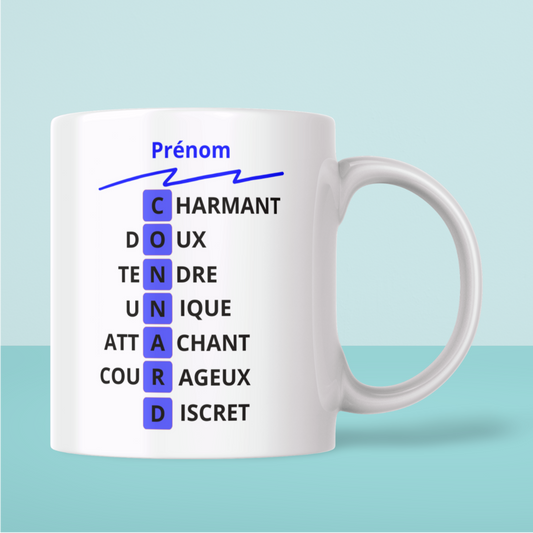 Mug Humoristique Personnalisé Prénom – Cadeau Fun et Original (A&C My Créa)