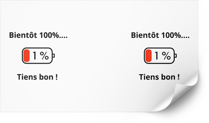 Mug humour "Bientôt 100%.....Tiens bon !"