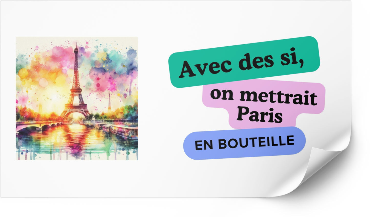 Mug citation - Avec des si, on mettrait Paris en bouteille
