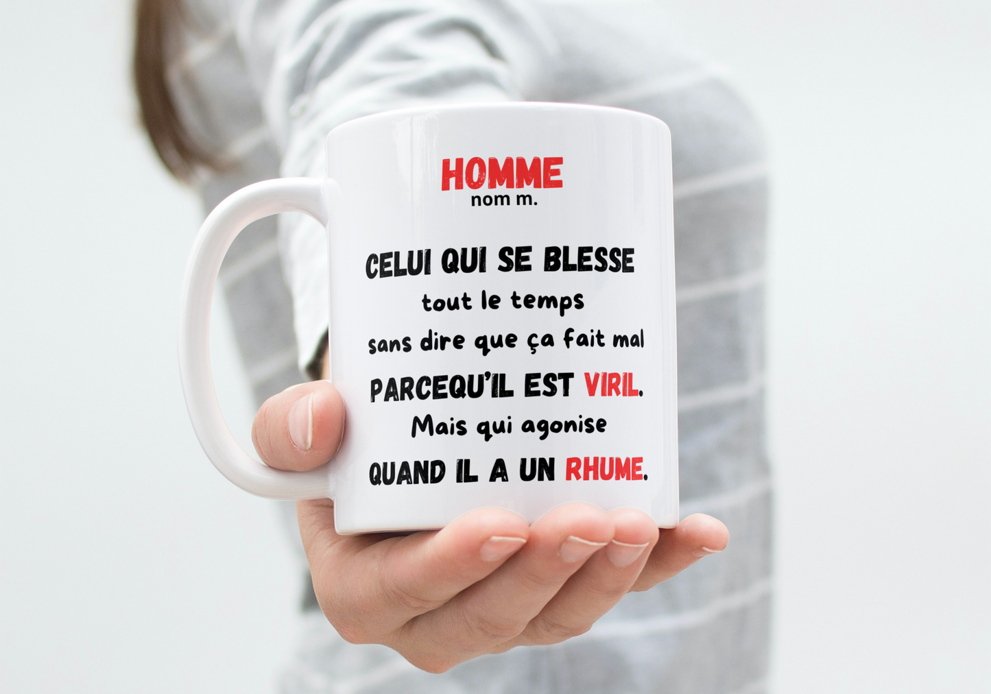 Mug Humour Homme Définition – Cadeau Drôle Viril Rhume Idée Cadeau Homme (A&C My Créa)