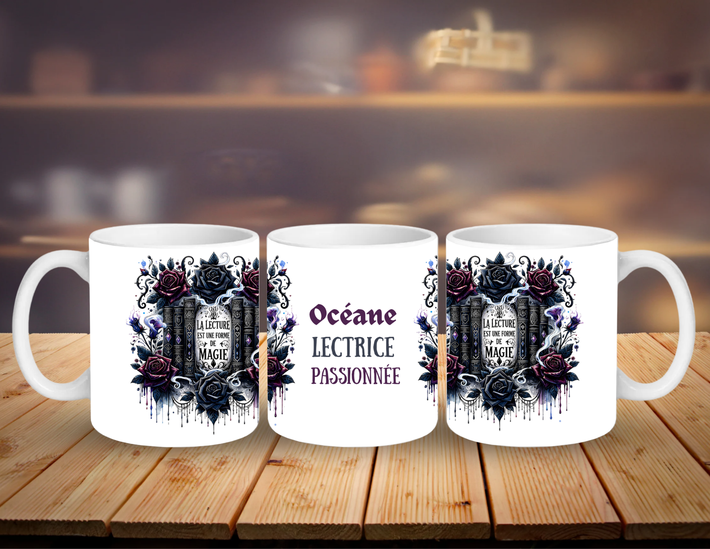 Mug Personnalisé Lectrice Passionnée Prénom Cadeau (A&C My Créa)