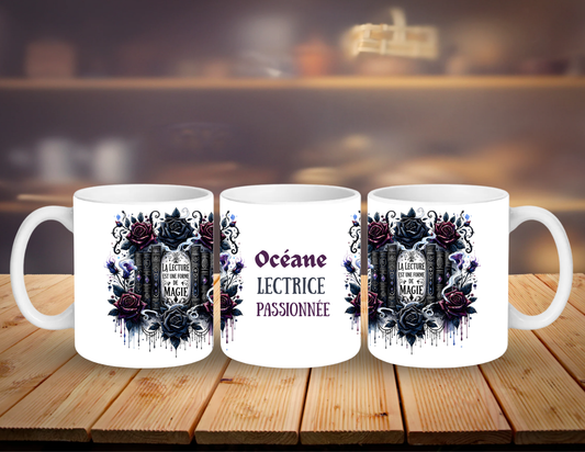 Mug Personnalisé Lectrice Passionnée Prénom Cadeau (A&C My Créa)