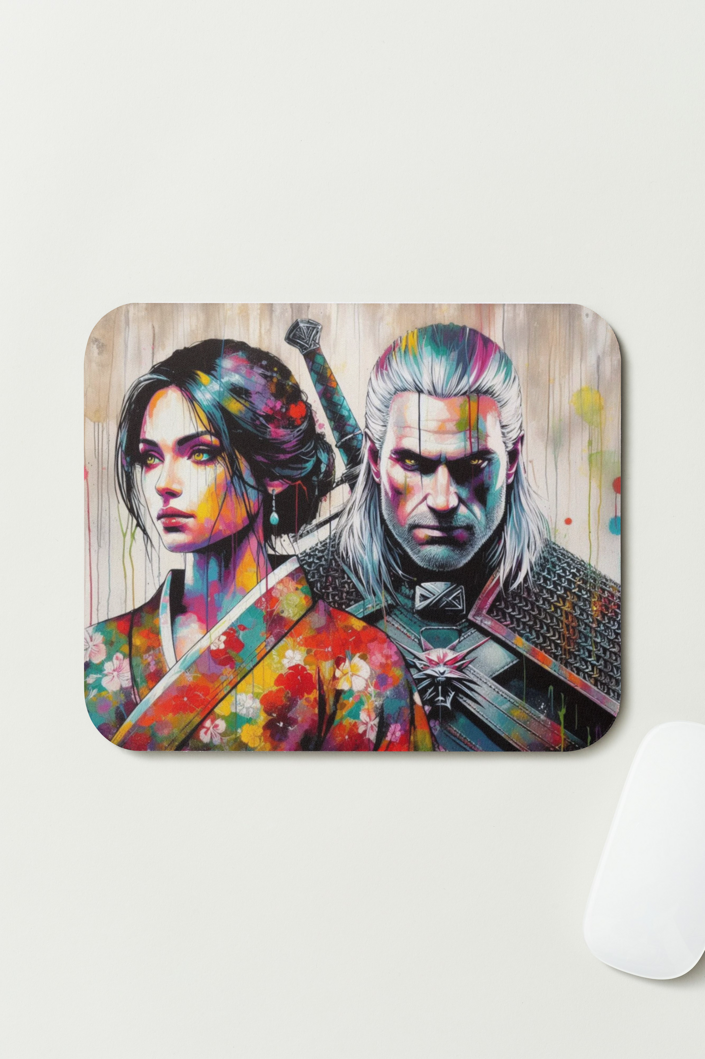 Tapis de souris – Duo Fantastique – Héroïsme & Couleurs Artistiques