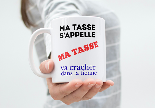 "I'm going to tear your eyes out, asshole" humor mug