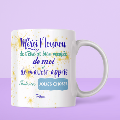 Mug Nounou Personnalisé Prénom (A&C My Créa)