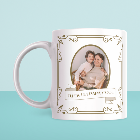 Mug Papa Personnalisé Photo – Année de Naissance (A&C My Créa)