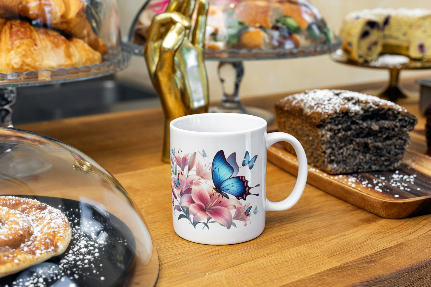 Mug Fleur Papillon – Cadeau Élégant (A&C My Créa)