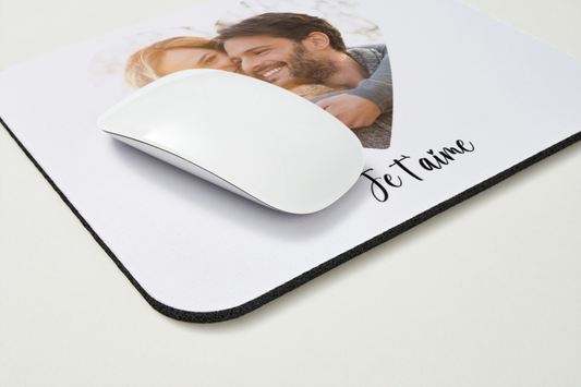🎨 Tapis de souris – Je T’aime -Personnalisable avec votre photo