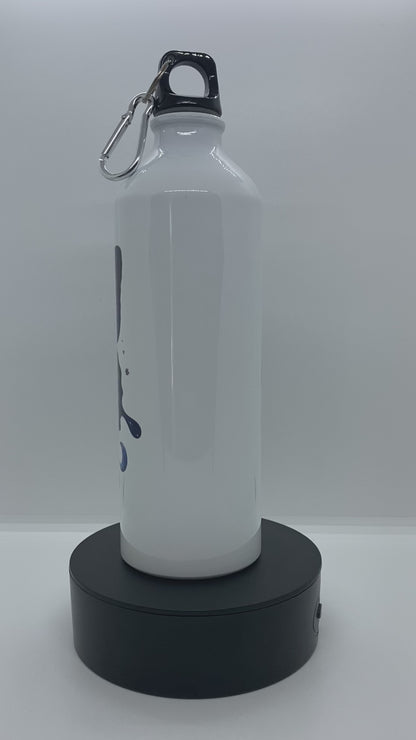 Gourde Sport Aluminium 750 ml - Papillon bleu sur fleur