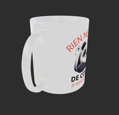 Mug humour - Panda « Rien ne sert de courir… je suis déjà en retard »