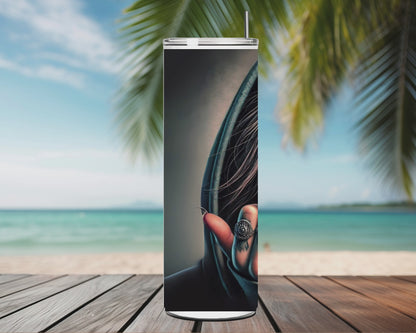 Tumbler Dark Girl Tattoo – Attitude Rebelle - Blonde ou Brune (A&C My Créa)