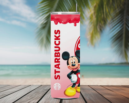 Gourde Tumbler isotherme -  Esprit Café & Icône Souriante