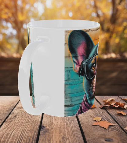 Mug Chien Stylé – Cadeau Original Bouledogue avec Lunettes (A&C My Créa)