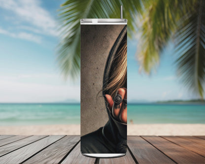 Tumbler Dark Girl Tattoo – Attitude Rebelle - Blonde ou Brune (A&C My Créa)
