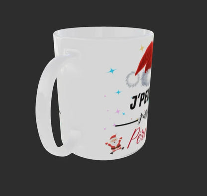 Mug Ambiance de Noël "J’peux pas, j’attends le Père Noël"