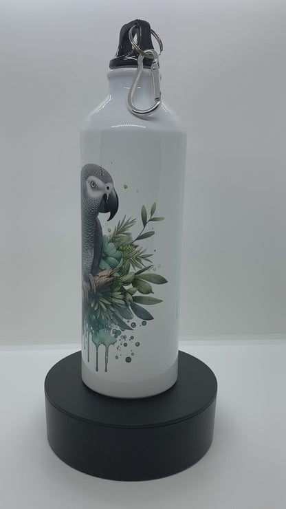 Gourde Sport Aluminium 750 ml - Perroquet sur branche