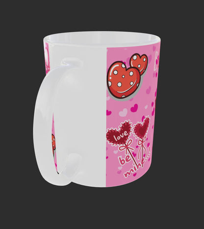 Mug Saint-Valentin - “Be Mine Valentine”