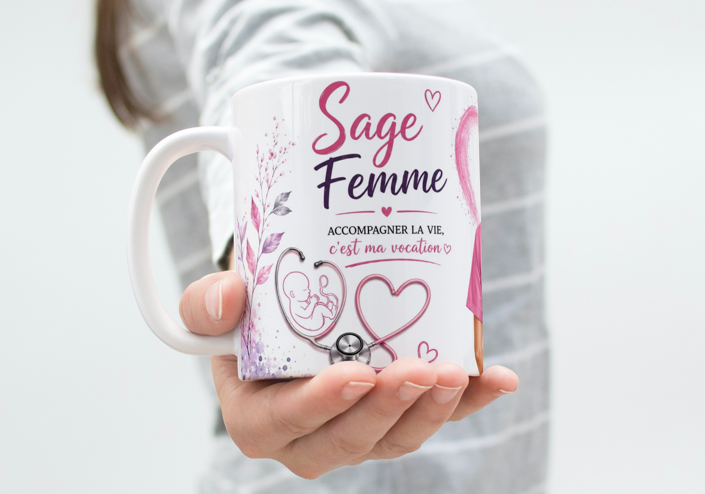 Mug « Sage-Femme – Accompagner la Vie, C'est Ma Vocation » (A&C My Créa)