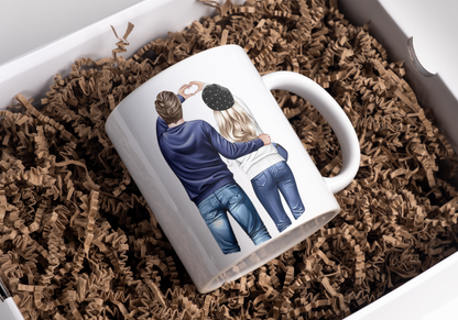 Mug Saint-Valentin "Toi + Moi = ❤️"