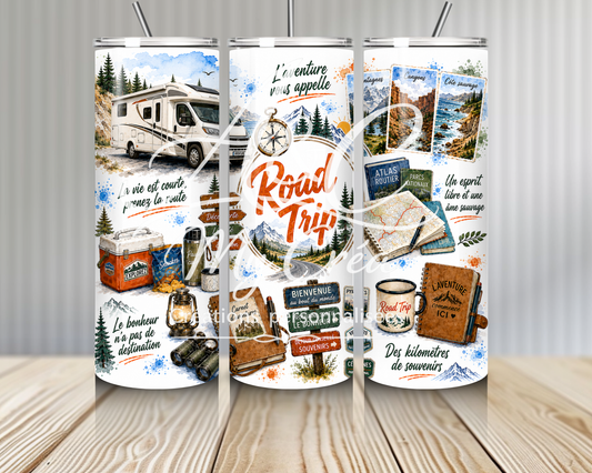 Tumbler Isotherme Road Trip – Camping-Car & Voyage