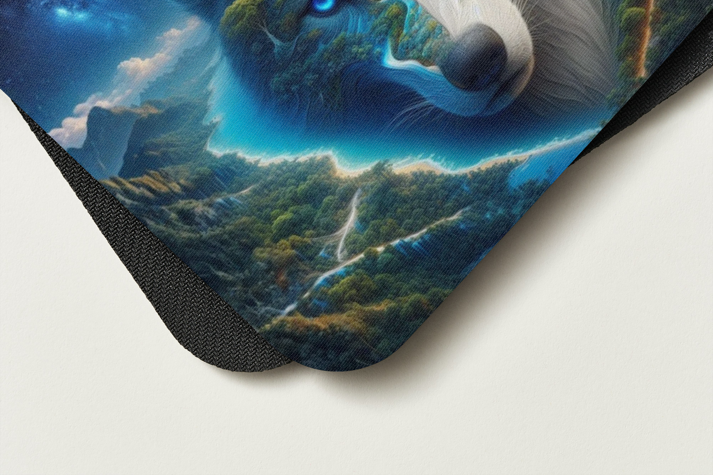 Tapis de souris – Loup Spirituel ✨ – Nature & Univers Onirique